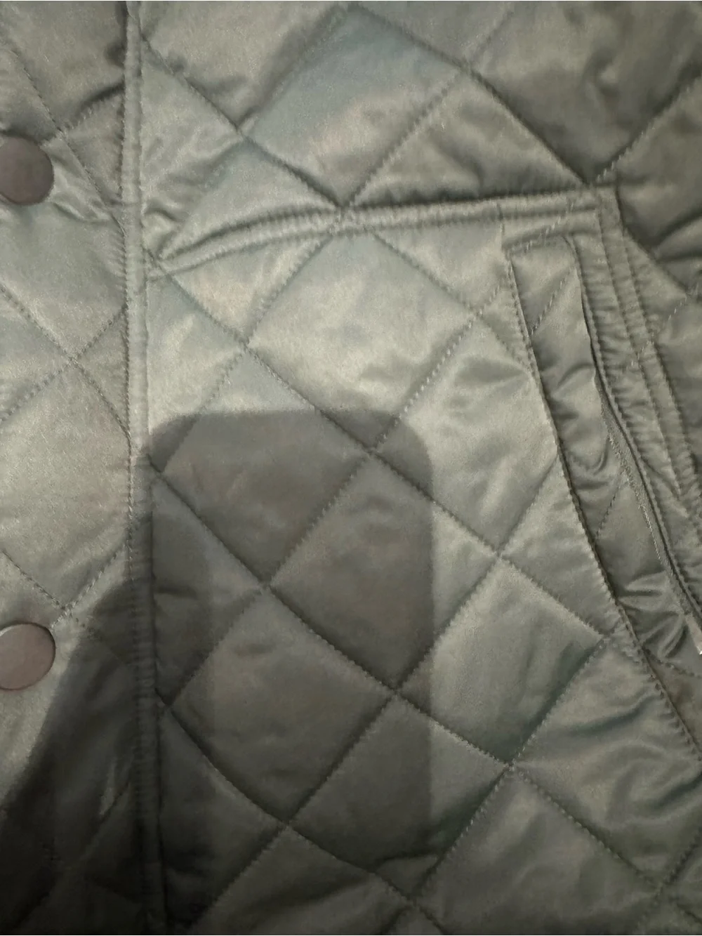 Quince Quilted Olive Green Men's Vest with Corduroy Collar